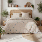 Lamourelle - Juegos de Cama Funda Nórdica 3 Piezas de Algodón de 57 Hilos - 100 % Algodón 57 hilos - Estampado