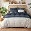 Andy - Parures de Lit Housse de Couette 3 Pcs - 100% Coton 57fils - Imprimé
