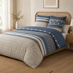 Havril - Parures de Lit Housse de Couette 3 Pcs - 100% Coton 57fils - Imprimé