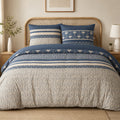 Havril - Parures de Lit Housse de Couette 3 Pcs - 100% Coton 57fils - Imprimé