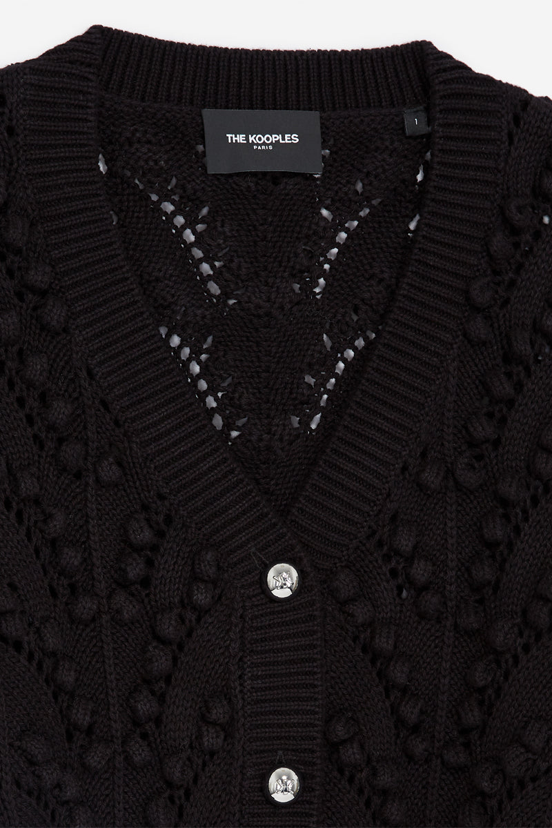 The Kooples - Crochet Cardigan With Buttons - Woman