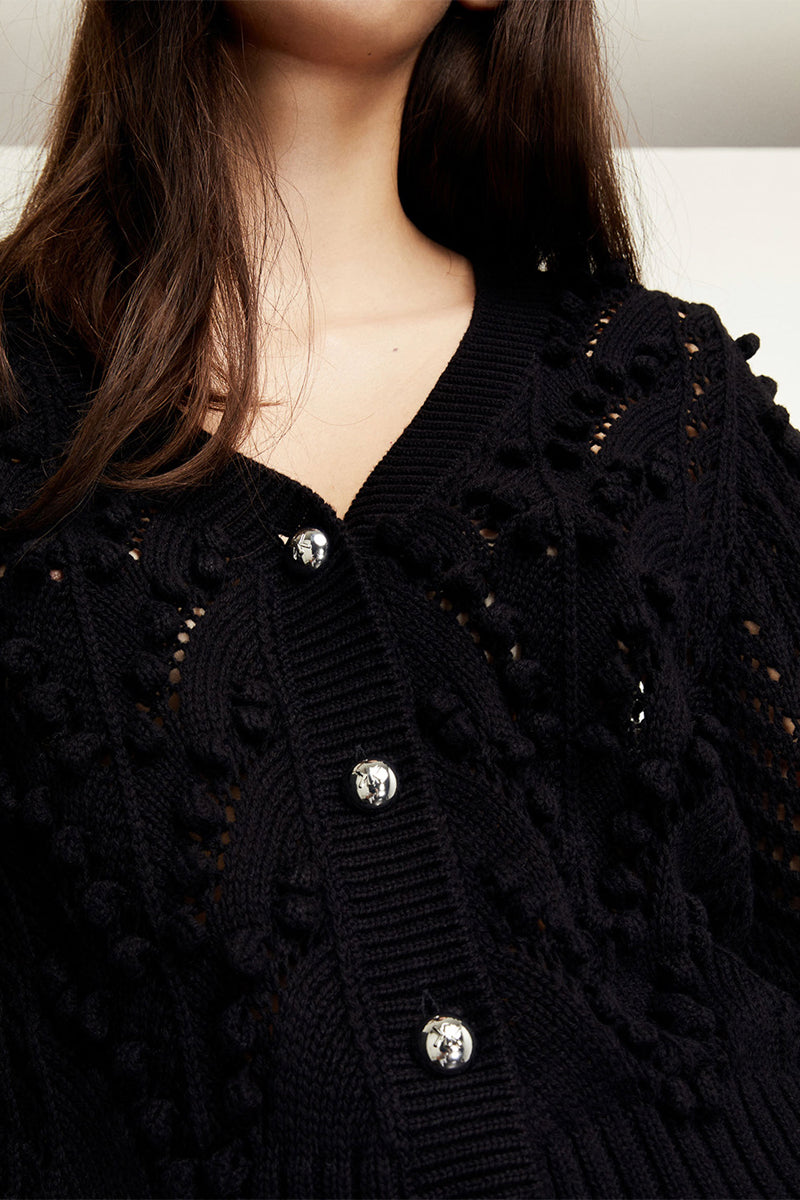 The Kooples - Crochet Cardigan With Buttons - Woman