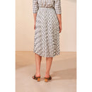 Suncoo - High Waisted Pleated Skirt - Ecru