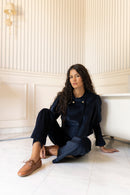 Pantalón pana azul marino - Vanó Studio