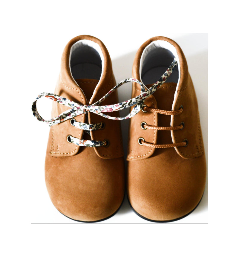 Chaussures Bottillons Souples Azylis Épurés- Nubuck Camel - Mixte