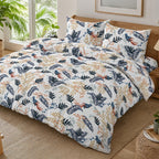 Oizel - Parures de Lit de Couette 3pcs avec 2 Taies - 100% Percale de Coton 71 Fils - Imprimé