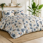 Oizel - Parures de Lit de Couette 3pcs avec 2 Taies - 100% Percale de Coton 71 Fils - Imprimé