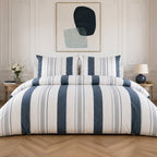 Siround - Parures de Lit de Couette 3pcs avec 2 Taies - 100% Percale de Coton 71 Fils - Imprimé