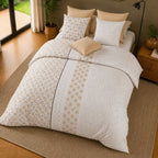 Rosalb - Parures de Lit de Couette 3pcs avec 2 Taies - 100% Percale de Coton 71 Fils - Imprimé