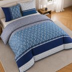 Tomy - Parures de Lit de Couette 3pcs avec 2 Taies - 100% Percale de Coton 71 Fils - Imprimé