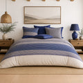 Blevaris - Parures de Lit de Couette 3pcs avec 2 Taies - 100% Percale de Coton 71 Fils - Imprimé
