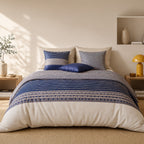 Blevaris - Parures de Lit de Couette 3pcs avec 2 Taies - 100% Percale de Coton 71 Fils - Imprimé