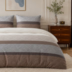 Terix - Parures de Lit de Couette 3pcs avec 2 Taies - 100% Percale de Coton 71 Fils - Imprimé