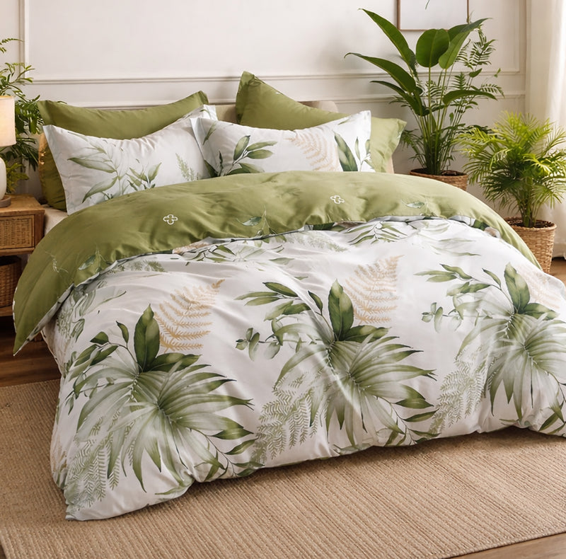 Parure Housse De Couette 3 Pcs En Coton 57 Fils Kelys - Imprimé