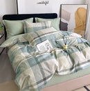 Parure Housse De Couette 3 Pcs En Percale De Coton 80 Fils Althé - Imprimé