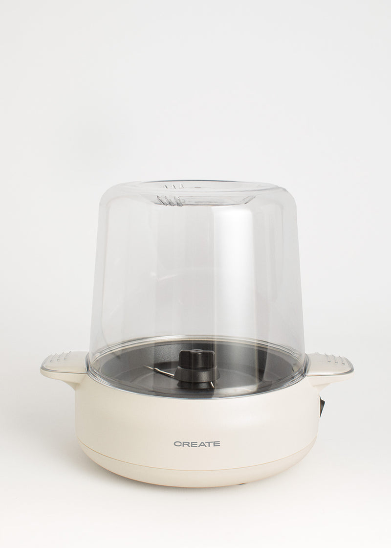 Popcorn Maker Studio - Máquina para hacer palomitas de maíz con opción de hacer estallar mantequilla - Blanco roto