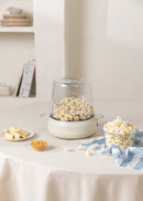 Popcorn Maker Studio - Máquina para hacer palomitas de maíz con opción de hacer estallar mantequilla - Blanco roto