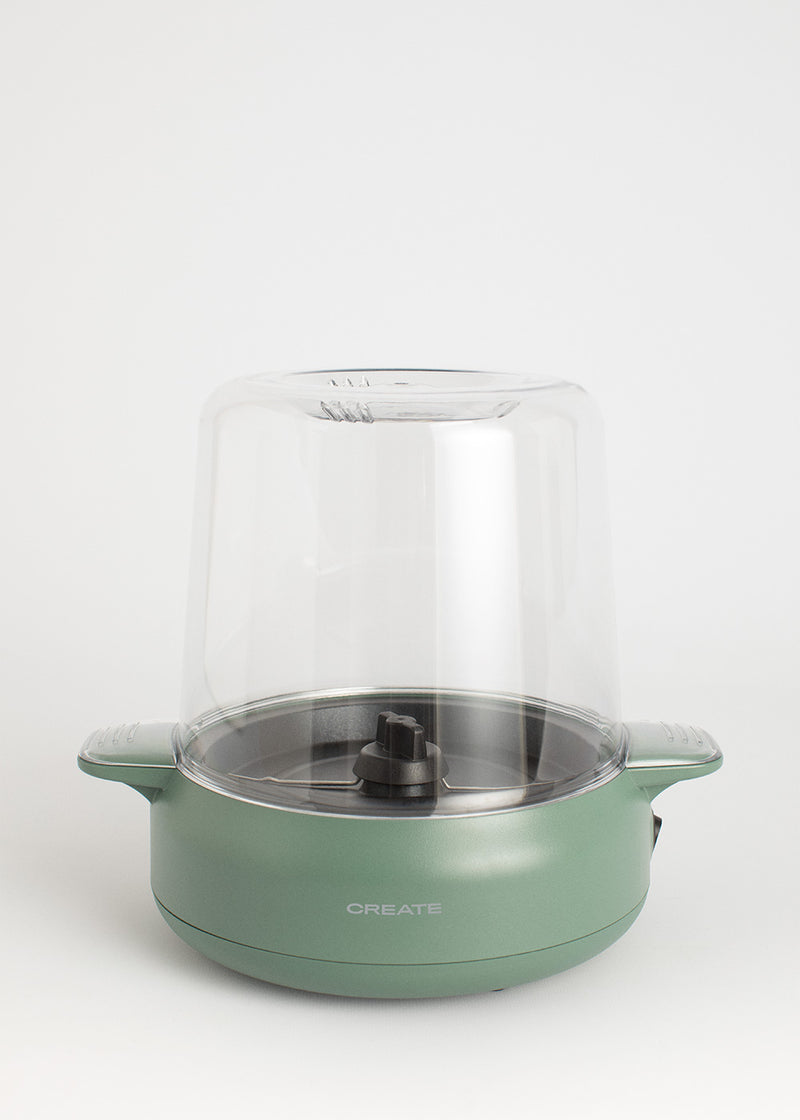 Popcorn Maker Studio - Máquina para hacer palomitas de maíz con opción de hacer estallar mantequilla - Verde salvia