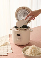 Rice Cooker Studio - Multifunction Electric Rice Cooker with Steam Basket - 1.2L - Off-White