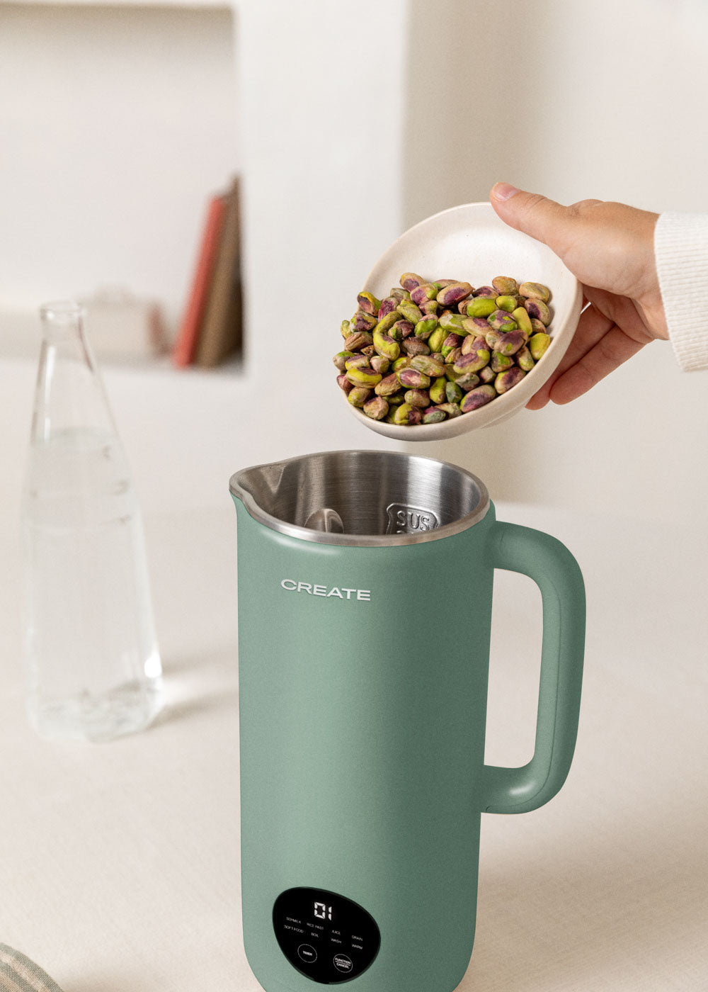 Vegan Milk Maker Studio - Multifunctional Plant-Based Drink Machine - 850ml - Sage Green