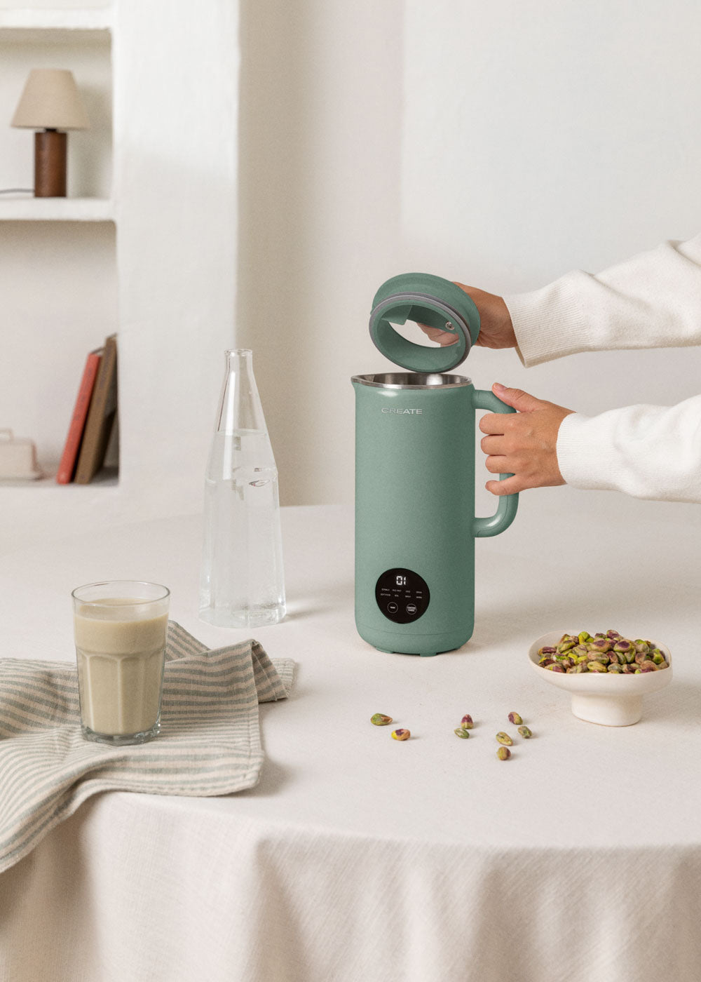 Vegan Milk Maker Studio - Multifunctional Plant-Based Drink Machine - 850ml - Sage Green