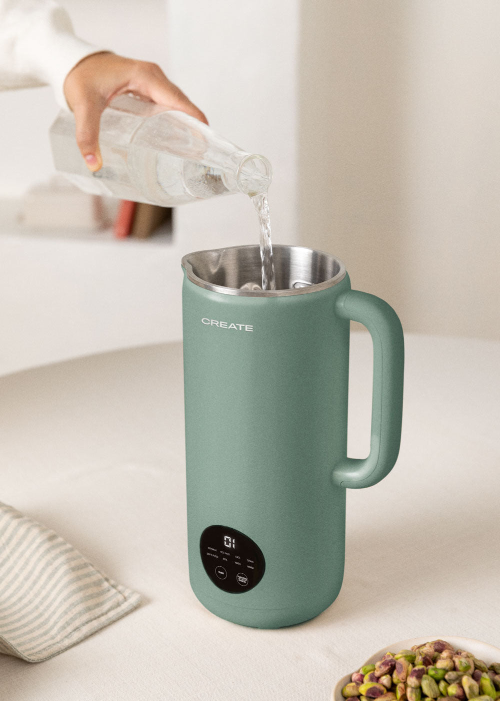 Vegan Milk Maker Studio - Multifunctional Plant-Based Drink Machine - 850ml - Sage Green