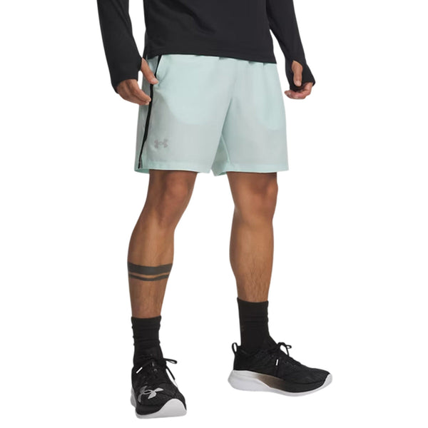 Szorty Launch 7 - Refresh Mint, Black, Reflective - Męskie