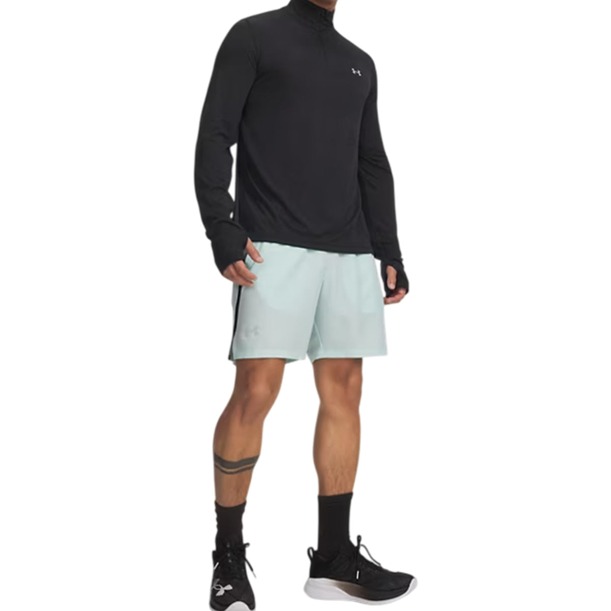 Short Launch 7 - Refresh Mint, Black, Reflective - Uomo