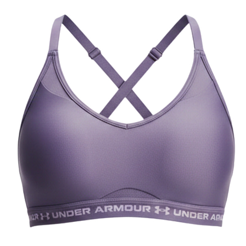 Brassière Crossback Low Bra - Violet, Blanc - Femme