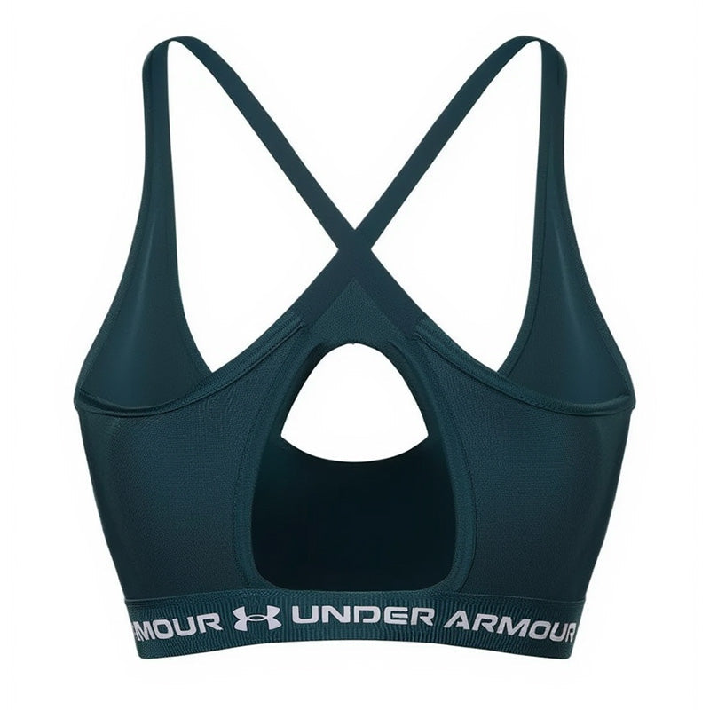Brassière Crossback Low Bra - Green, White - Femme