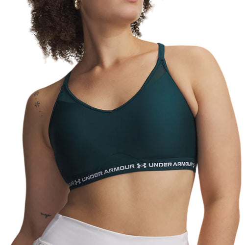 Brassière Crossback Low Bra - Green, White - Femme