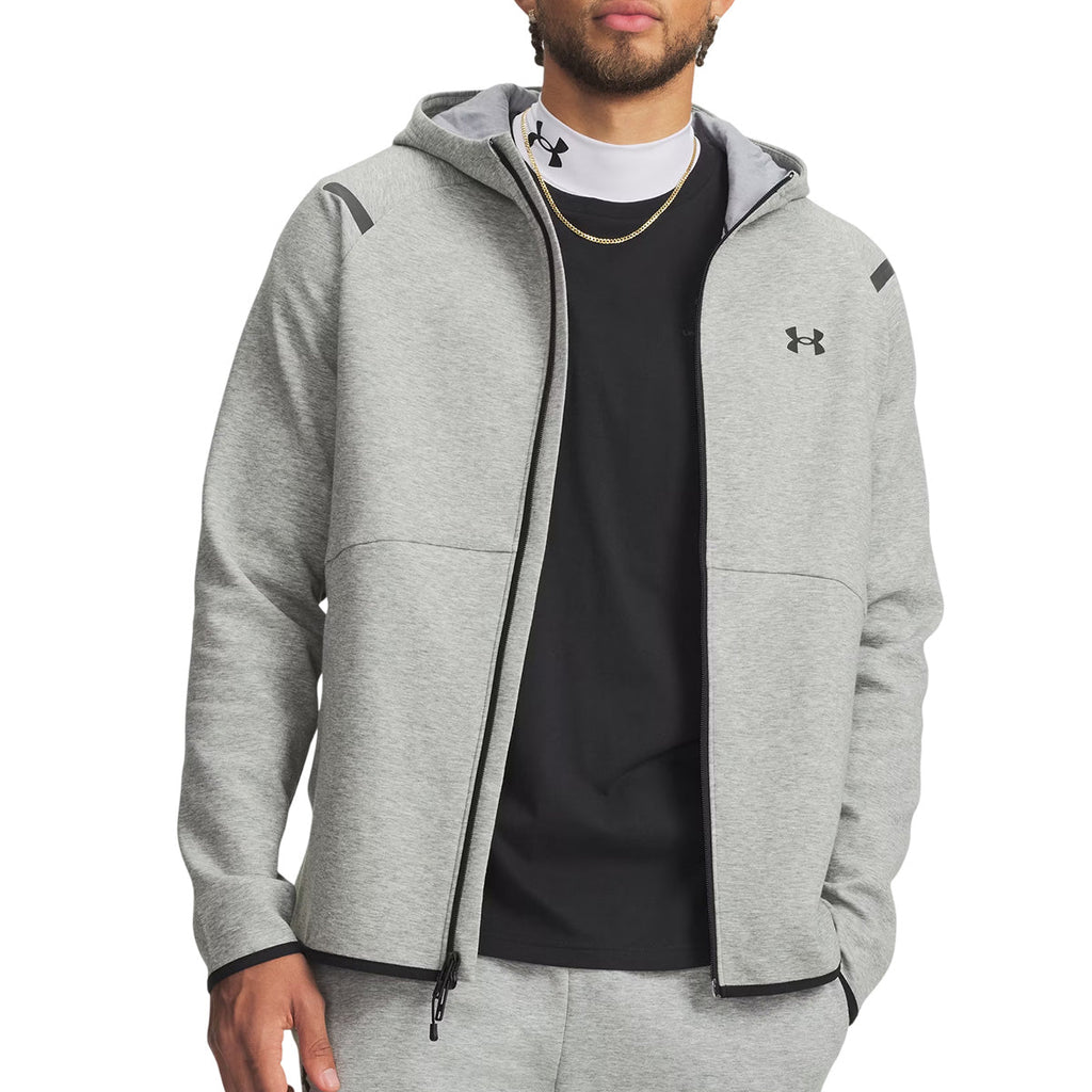 Sweatshirt À Capuche Unstoppable Fleece Full-Zip - Mod Gray, Black - Homme