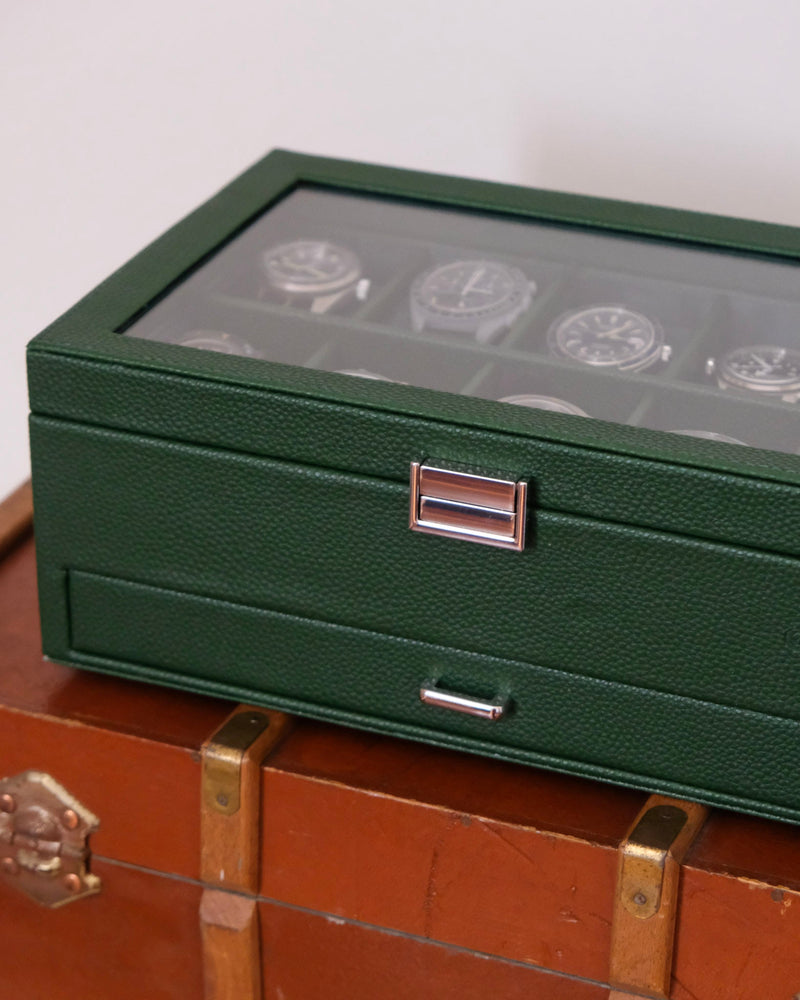 Boîte À Montres Jean 10 Emplacements + Tiroir