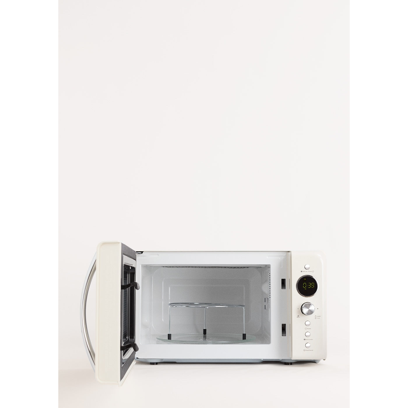 Microwave Retro - Microondas Grill Digital 900W - Blanco Roto