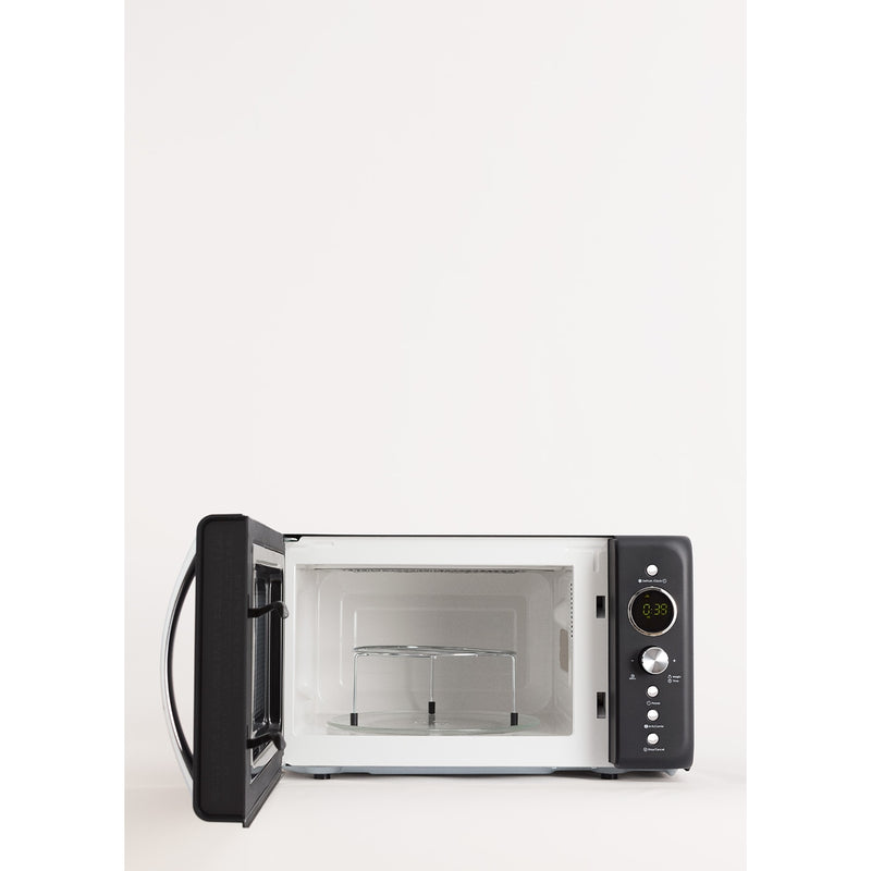 Microwave Retro - 900W Digital Grill Microwave - Black