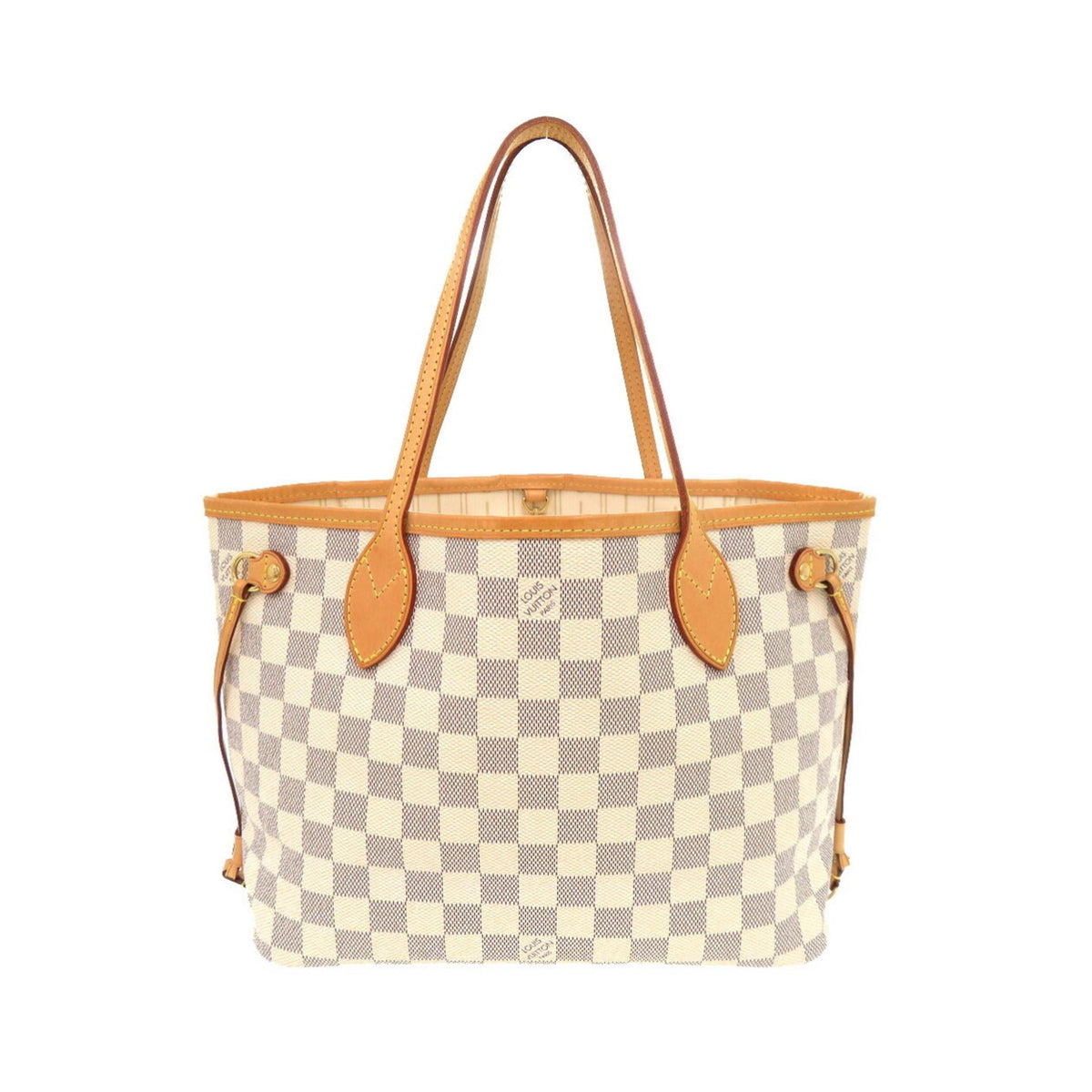 Sac À Main Louis Vuitton Neverfull Tote Pm Toile - Blanc