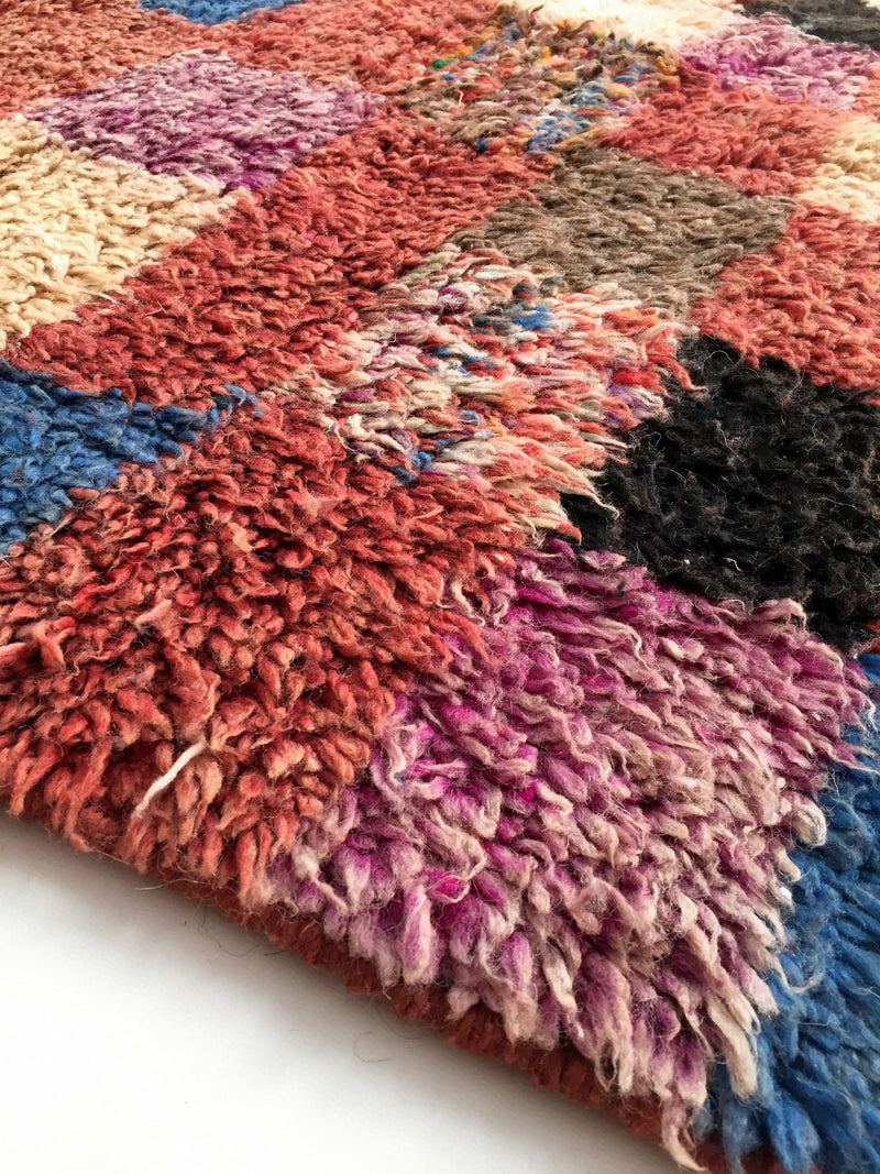 Tapis Berbère Marocain Boujaad - Multicolore