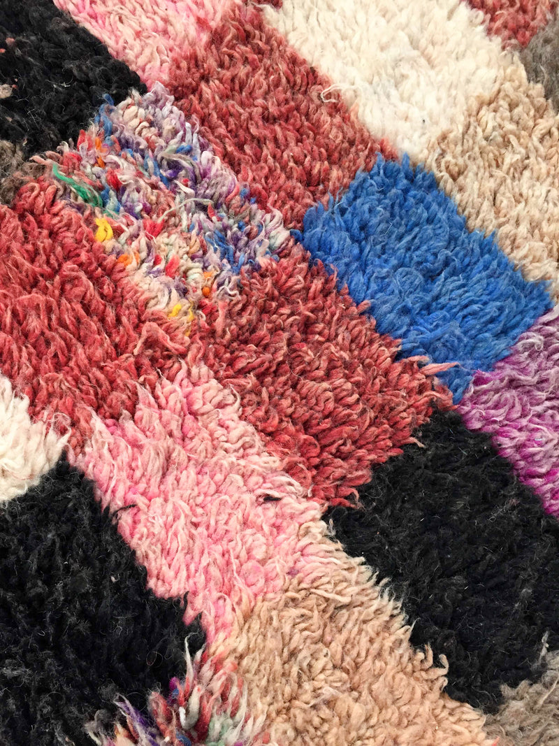 Tapis Berbère Marocain Boujaad - Multicolore