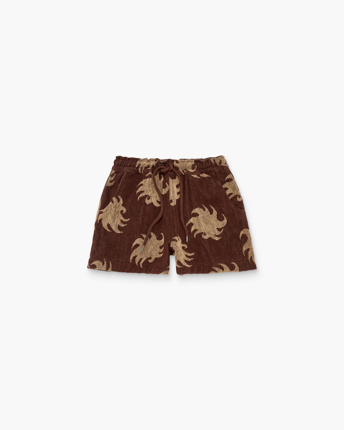 Mocha Ember Drizzle Terry Shorts