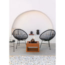 Fire Pit Cube - Brasero cuadrado para exterior en acero corten