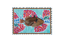 Multicolored Fish Pattern Bath Mat