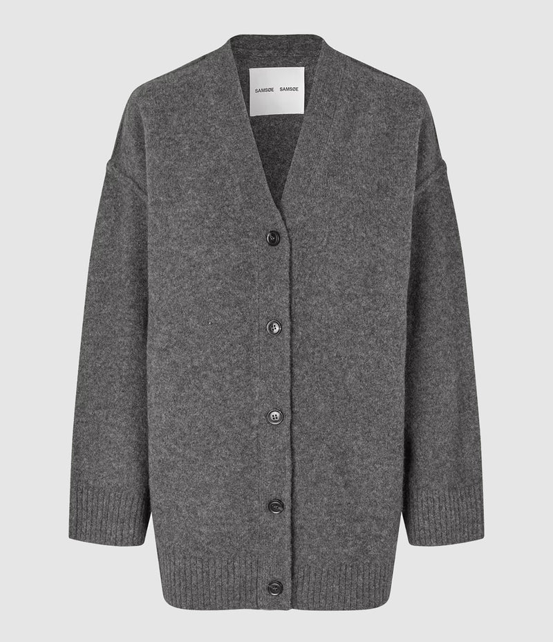 Samsoe Samsoe - Cardigan Saceleste Black Oyster - Femme