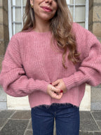 Jade Knitted Sweater Old Pink