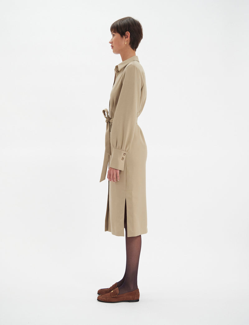 Rosabella Day Dress - Beige
