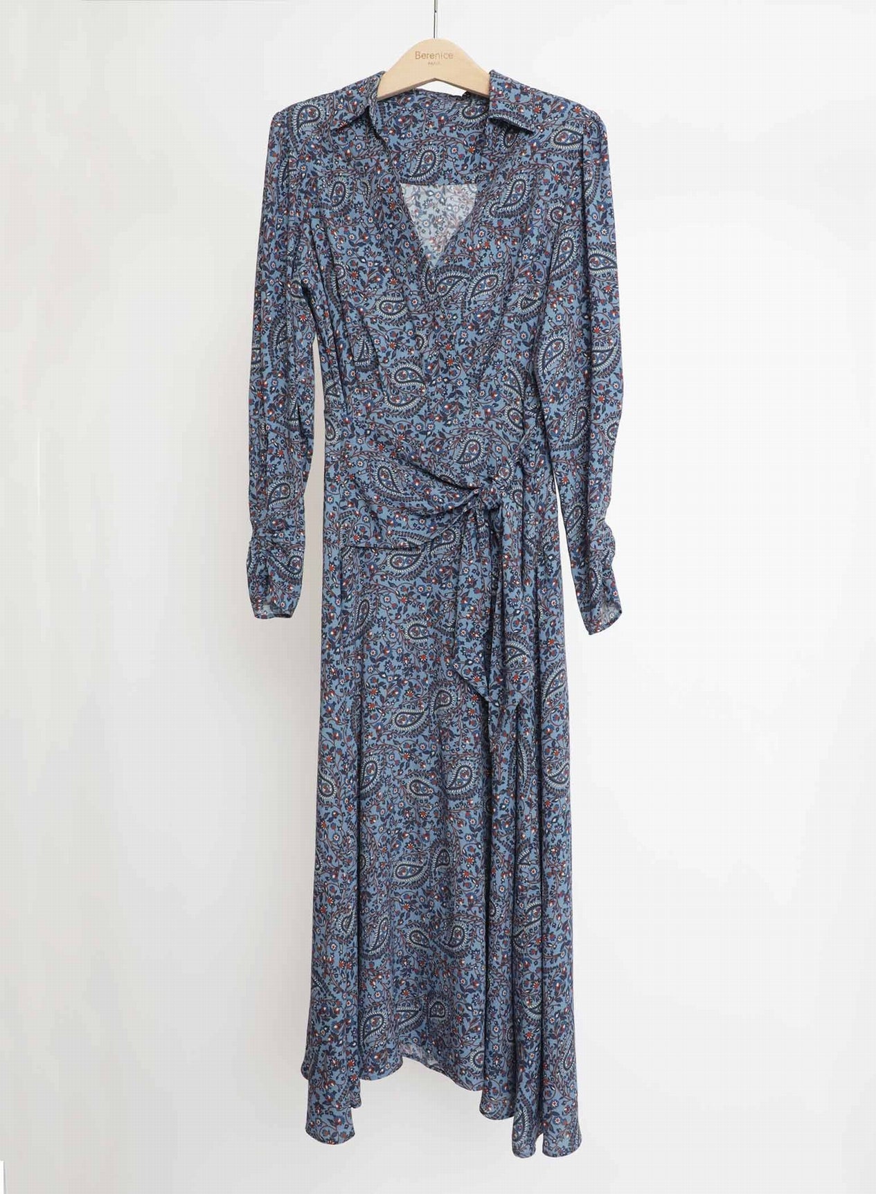 Berenice - Vestido Midi Estampado - Bleu Paisley