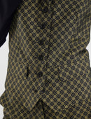 Robinson Waistcoat - Gold - Black