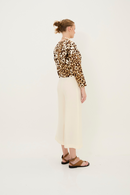 Pantalon Chine Jade Écru