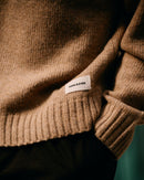 Heavy Round Neck Sweater - Dark Sand