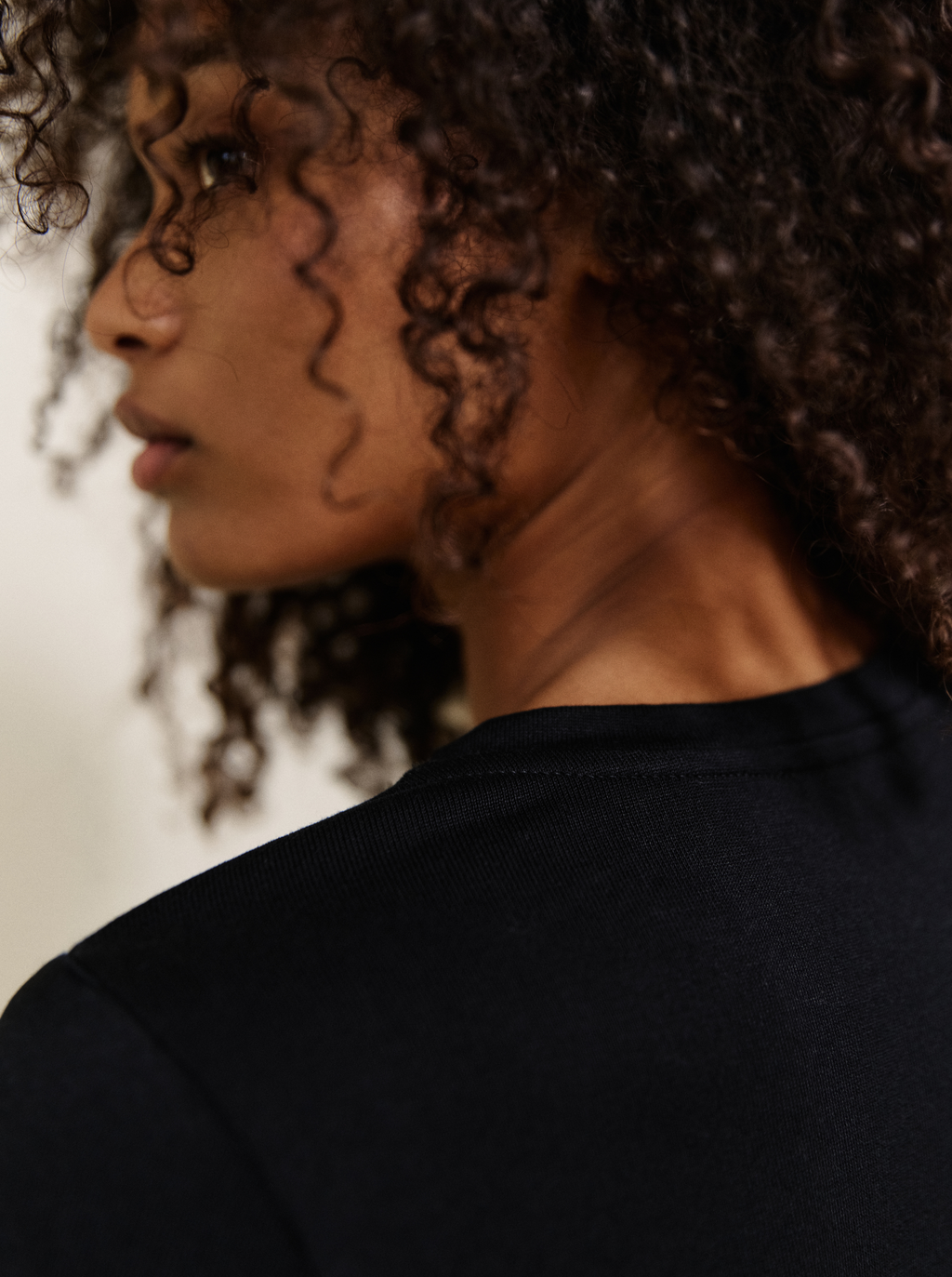 New Deep Black T-Shirt | NOO