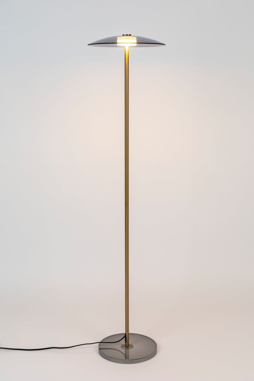 Float - Floor lamp - Tempered glass - Gold